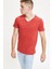 Slim Fit V Yaka Basic Kısa Kollu Tişört M4791AZ20SP 3