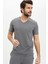 Slim Fit V Yaka Basic Tişört M7669AZ20SP 1