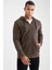 Slim Fit Kapüşonlu Fermuarlı Uzun Kollu İçi Yumuşak Tüylü Hırka R4099AZ21AU 4