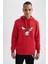 NBA Lisanslı Chicago Bulls Baskılı Regular Fit Kapüşonlu Pamuklu Sweatshirt U9864AZ21AU 6