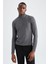 Slim Fit Yarım Balıkçı Yaka Triko Kazak X2585AZ21CW 1