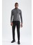 Slim Fit Yarım Balıkçı Yaka Triko Kazak X2585AZ21CW 2