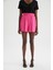Paperbag Yüksek Bel Geniş Paça Viskon Şort T0883AZ22HS 4