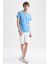 Slim Fit V Yaka Basic Kısa Kollu %100 Pamuk Tişört M4791AZ22SP 2