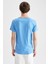 Slim Fit V Yaka Basic Kısa Kollu %100 Pamuk Tişört M4791AZ22SP 5