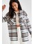 Relax Fit Ekose Desenli Cep Detaylı Geri Dönüşümlü Flanel Oduncu Gömlek Tunik S0420AZ21WN 1