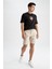 Slim Fit Beli Bağcıklı Şort X6818AZ22SM 1