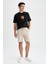 Slim Fit Beli Bağcıklı Şort X6818AZ22SM 2