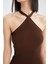 Fitted Halter Yaka Kolsuz Mini Örgü Triko Elbise X7131AZ22SP 6