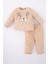 Erkek Bebek Nakışlı Bisiklet Yaka Pelüş Pijama Takım Y4060A222WN 1