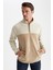 Relax Fit Yarım Fermuarlı Dik Yaka Sweatshirt Y9622AZ22WN 4