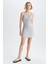 Regular Fit Askılı Yarım Fermuarlı Yazlık Mini Elbise Z2313AZ22SM 1