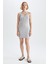 Regular Fit Askılı Yarım Fermuarlı Yazlık Mini Elbise Z2313AZ22SM 2