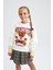 Kız Çocuk Bisiklet Yaka Sweatshirt X9663A622AU 2