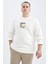 Modern Fit Bisiklet Yaka Sweatshirt Y4432AZ22AU 1
