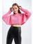 Coool Relax Fit Örgü Desenli Kayık Yaka Crop Triko Kazak T4518AZ22AU 1