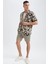 Slim Fit Esnek Belli Basic Şort Y4950AZ22HS 2