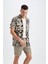Slim Fit Esnek Belli Basic Şort Y4950AZ22HS 3