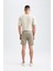 Slim Fit Esnek Belli Basic Şort Y4950AZ22HS 5