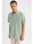 Regular Fit Polo Yaka Kısa Kollu %100 Pamuk Gömlek M9432AZ23SP 1
