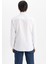 Slim Fit Polo Yaka Keten Görünümlü Uzun Kollu Gömlek N9066AZ23SM 6