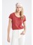 Regular Fit Bisiklet Yaka Kısa Kollu %100 Pamuk Tişört K1508AZ22SM 1