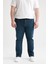 Büyük Beden Sergio Regular Fit Normal Bel Boru Paça Jean Pantolon R9026AZ22SP 6