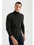 Slim Fit Balıkçı Yaka Triko Kazak R1124AZ22WN 7