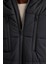 Regular Fit Kapüşonlu Baskılı Rüzgar ve Su Geçirmez Uzun Mont Parka U3261AZ22CW 6