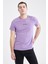 Slim Fit Bisiklet Yaka Baskılı Tişört W6070AZ22SP 3