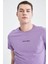 Slim Fit Bisiklet Yaka Baskılı Tişört W6070AZ22SP 4
