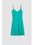 Fitted V Yaka Askılı Mini Yazlık %100 Pamuk Elbise W7171AZ22HS 4