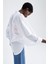 Oversize Fit Pamuklu Uzun Kollu Poplin Gömlek T8735AZ22SM 5