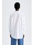 Oversize Fit Pamuklu Uzun Kollu Poplin Gömlek T8735AZ22SM 7