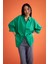 Oversize Fit Uzun Kollu Poplin %100 Pamuk Gömlek T8735AZ22SM 2