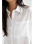 Oversize Fit Basic Poplin Uzun Kollu Gömlek W8448AZ22SM 5
