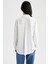 Oversize Fit Basic Poplin Uzun Kollu Gömlek W8448AZ22SM 6