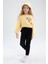 Kız Çocuk Crop Bisiklet Yaka Sweatshirt W3245A621AU 2