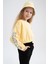 Kız Çocuk Crop Bisiklet Yaka Sweatshirt W3245A621AU 3
