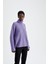Oversize Fit Balıkçı Yaka Ribana Tunik X8008AZ22WN 6