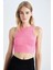 Fit Halter Yaka Dikişsiz Fitili Basİc Atlet Y3986AZ22HS 3