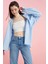 Basic Oversize Fit Poplin Gömlek Tunik T5494AZ21AU 1