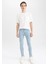Super Skinny Fit Ekstra Dar Kalıp Normal Bel Ekstra Dar Paça Jean Pantolon S2395AZ23SP 2