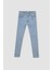 Super Skinny Fit Ekstra Dar Kalıp Normal Bel Ekstra Dar Paça Jean Pantolon S2395AZ23SP 7