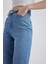 Slim Flare Fit İspanyol Paça Yüksek Bel Yırtmaçlı Jean Pantolon A2224AX23SP 5