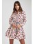 Gömlek Yaka Desenli Uzun Kollu Poplin Mini Elbise Z7469AZ23SP 6