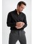 Modern Fit Polo Yaka Dokulu Uzun Kollu Pamuklu Gömlek R4352AZ23SP 3