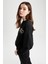 Bisiklet Yaka Slogan Baskılı Sweatshirt Z9429AZ22AU 3