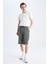 Slim Fit Uzun Şort Y1123AZ22HS 2