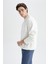 Oversize Fit Bisiklet Yaka Basic Pamuklu Sweatshirt T5139AZ22AU 5